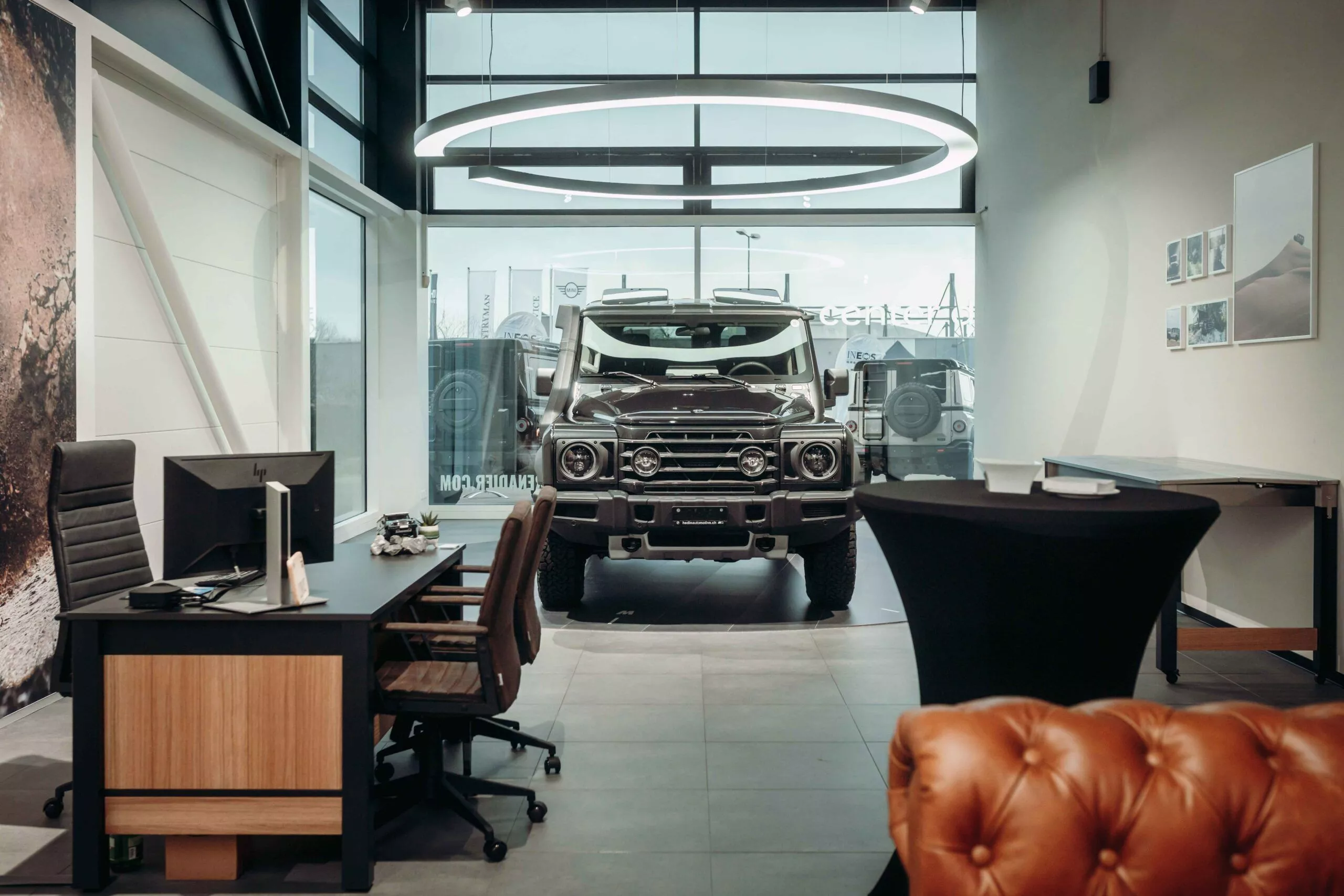 INEOS GRENADIER SHOWROOM IN ZÜRICH-DIELSDORF.